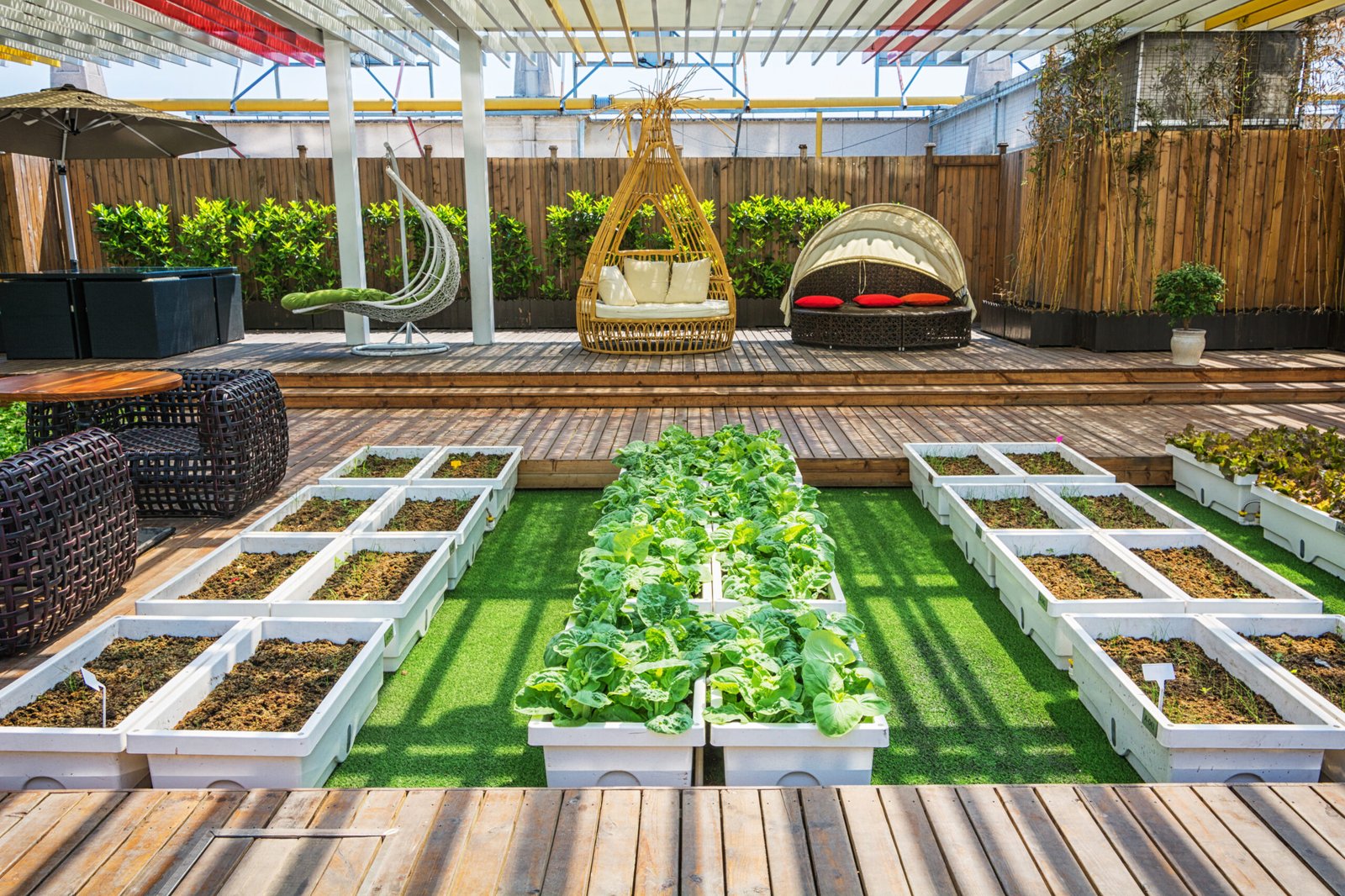 horta planejada por arquiteto